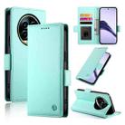 For Realme 13 Pro / 13 Pro+ Global Side Buckle Magnetic Frosted Leather Phone Case(Mint Green) - 1