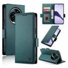 For Realme 13 Pro / 13 Pro+ Global Side Buckle Magnetic Frosted Leather Phone Case(Dark Green) - 1