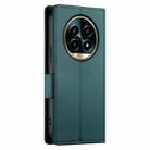 For Realme 13 Pro / 13 Pro+ Global Side Buckle Magnetic Frosted Leather Phone Case(Dark Green) - 3