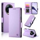 For Realme 13 Pro / 13 Pro+ Global Side Buckle Magnetic Frosted Leather Phone Case(Purple) - 1