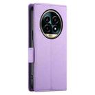 For Realme 13 Pro / 13 Pro+ Global Side Buckle Magnetic Frosted Leather Phone Case(Purple) - 3