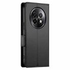 For Realme 13+ Side Buckle Magnetic Frosted Leather Phone Case(Black) - 3
