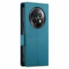 For Realme 13+ Side Buckle Magnetic Frosted Leather Phone Case(Blue) - 3