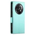 For Realme 13+ Side Buckle Magnetic Frosted Leather Phone Case(Mint Green) - 3