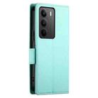 For Realme C75 / Realme 14x Side Buckle Magnetic Frosted Leather Phone Case(Mint Green) - 3