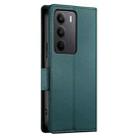 For Realme C75 / Realme 14x Side Buckle Magnetic Frosted Leather Phone Case(Dark Green) - 3
