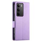 For Realme C75 / Realme 14x Side Buckle Magnetic Frosted Leather Phone Case(Purple) - 3