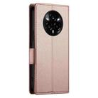 For Realme 14 Pro Side Buckle Magnetic Frosted Leather Phone Case(Rose Gold) - 3