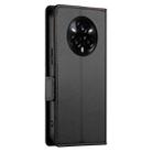 For Realme 14 Pro+ Side Buckle Magnetic Frosted Leather Phone Case(Black) - 3