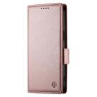 For Realme 14 / Realme P3 5G Side Buckle Magnetic Frosted Leather Phone Case(Rose Gold) - 2