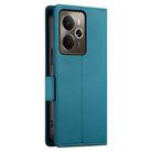 For Realme 14 / Realme P3 5G Side Buckle Magnetic Frosted Leather Phone Case(Blue) - 3