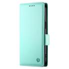 For Realme 14 / Realme P3 5G Side Buckle Magnetic Frosted Leather Phone Case(Mint Green) - 2