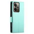 For Realme 14 / Realme P3 5G Side Buckle Magnetic Frosted Leather Phone Case(Mint Green) - 3