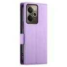 For Realme 14 / Realme P3 5G Side Buckle Magnetic Frosted Leather Phone Case(Purple) - 3