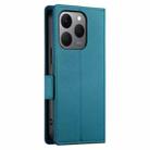 For Realme 15T 5G Side Buckle Magnetic Frosted Leather Phone Case(Blue) - 3