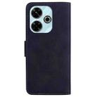 For Xiaomi Poco M6 4G Skin Feel Pure Color Flip Leather Phone Case(Black) - 3