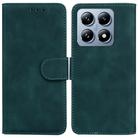 For Xiaomi 14T Skin Feel Pure Color Flip Leather Phone Case(Green) - 1