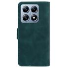 For Xiaomi 14T Skin Feel Pure Color Flip Leather Phone Case(Green) - 3