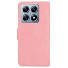 For Xiaomi 14T Skin Feel Pure Color Flip Leather Phone Case(Pink) - 3