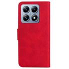 For Xiaomi 14T Pro Skin Feel Pure Color Flip Leather Phone Case(Red) - 3