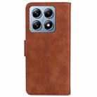 For Xiaomi 14T Pro Skin Feel Pure Color Flip Leather Phone Case(Brown) - 3