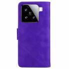 For Xiaomi 15 Skin Feel Pure Color Flip Leather Phone Case(Purple) - 3