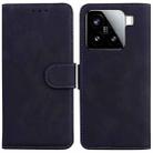 For Xiaomi 15 Skin Feel Pure Color Flip Leather Phone Case(Black) - 1