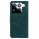 For Xiaomi 15 Pro Skin Feel Pure Color Flip Leather Phone Case(Green) - 3
