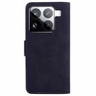 For Xiaomi 15 Pro Skin Feel Pure Color Flip Leather Phone Case(Black) - 3