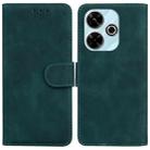 For Xiaomi Redmi 13 4G Skin Feel Pure Color Flip Leather Phone Case(Green) - 1