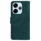 For Xiaomi Redmi 13 4G Skin Feel Pure Color Flip Leather Phone Case(Green) - 3