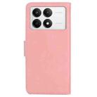 For Xiaomi Redmi K70 / K70 Pro Skin Feel Pure Color Flip Leather Phone Case(Pink) - 3