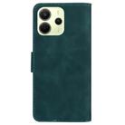 For Redmi Note 14 4G 163.25mm Skin Feel Pure Color Flip Leather Phone Case(Green) - 3