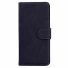 For Redmi Note 14 4G 163.25mm Skin Feel Pure Color Flip Leather Phone Case(Black) - 2