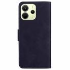 For Redmi Note 14 4G 163.25mm Skin Feel Pure Color Flip Leather Phone Case(Black) - 3
