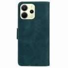 For Redmi Note 14 4G 164.84mm Skin Feel Pure Color Flip Leather Phone Case(Green) - 3