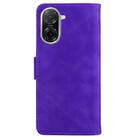 For Redmi A5 4G 173.3mm Skin Feel Pure Color Flip Leather Phone Case(Purple) - 3