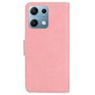 For Redmi Note 14S 4G Skin Feel Pure Color Flip Leather Phone Case(Pink) - 3