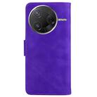 For Redmi K80 / K80 Pro / Xiaomi Poco F7 Pro Skin Feel Pure Color Flip Leather Phone Case(Purple) - 3