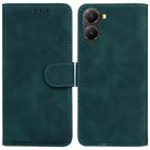 For Redmi Turbo 4 / Xiaomi Poco X7 Pro Skin Feel Pure Color Flip Leather Phone Case(Green) - 1