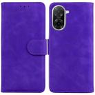 For Redmi A5 4G 171.7mm Skin Feel Pure Color Flip Leather Phone Case(Purple) - 1