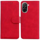 For Redmi A5 4G 171.7mm Skin Feel Pure Color Flip Leather Phone Case(Red) - 1