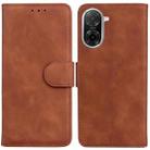 For Redmi A5 4G 171.7mm Skin Feel Pure Color Flip Leather Phone Case(Brown) - 1