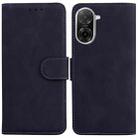 For Redmi A5 4G 171.7mm Skin Feel Pure Color Flip Leather Phone Case(Black) - 1