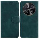 For Huawei nova 12i 4G Global Skin Feel Pure Color Flip Leather Phone Case(Green) - 1