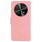 For Huawei nova 12i 4G Global Skin Feel Pure Color Flip Leather Phone Case(Pink) - 3
