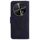 For Huawei nova 12i 4G Global Skin Feel Pure Color Flip Leather Phone Case(Black) - 3