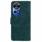 For Huawei nova 12 Pro Skin Feel Pure Color Flip Leather Phone Case(Green) - 3