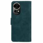 For Huawei nova 12 Skin Feel Pure Color Flip Leather Phone Case(Green) - 3