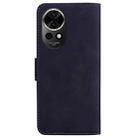 For Huawei nova 12 Skin Feel Pure Color Flip Leather Phone Case(Black) - 3